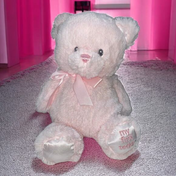 Baby Gund My First Teddy Bear Plush Stuffed Animal Embroidered Nursery Gift 11” - Picture 1 of 14